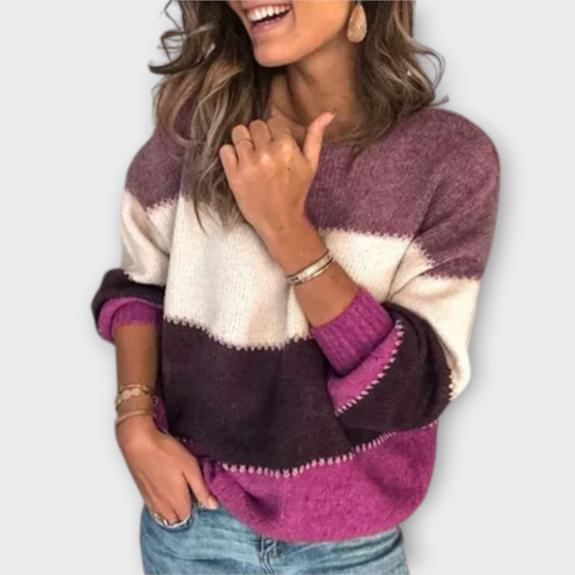 Elisa Pulover elegant retro pentru femei, exclusiv călduros