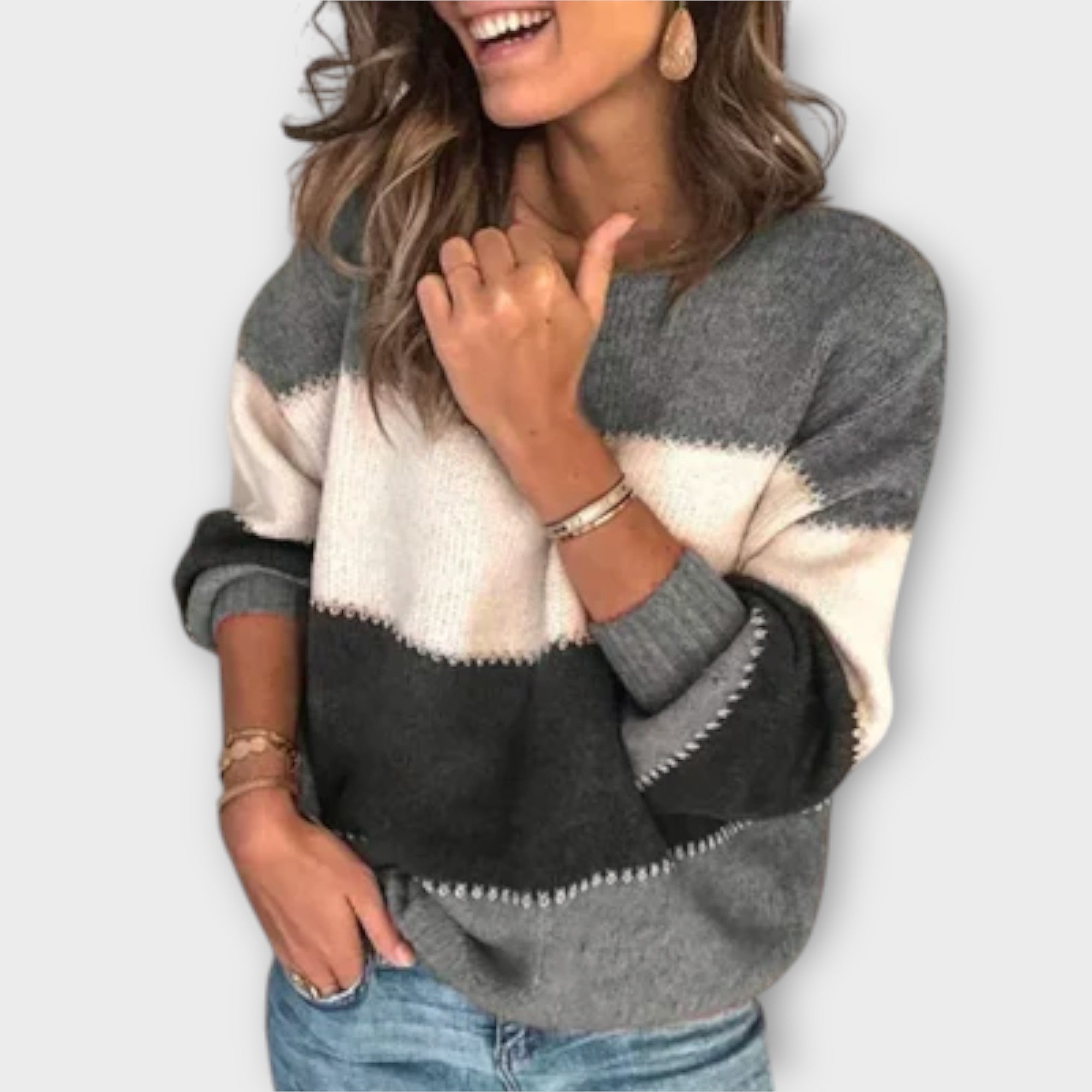 Elisa Pulover elegant retro pentru femei, exclusiv călduros