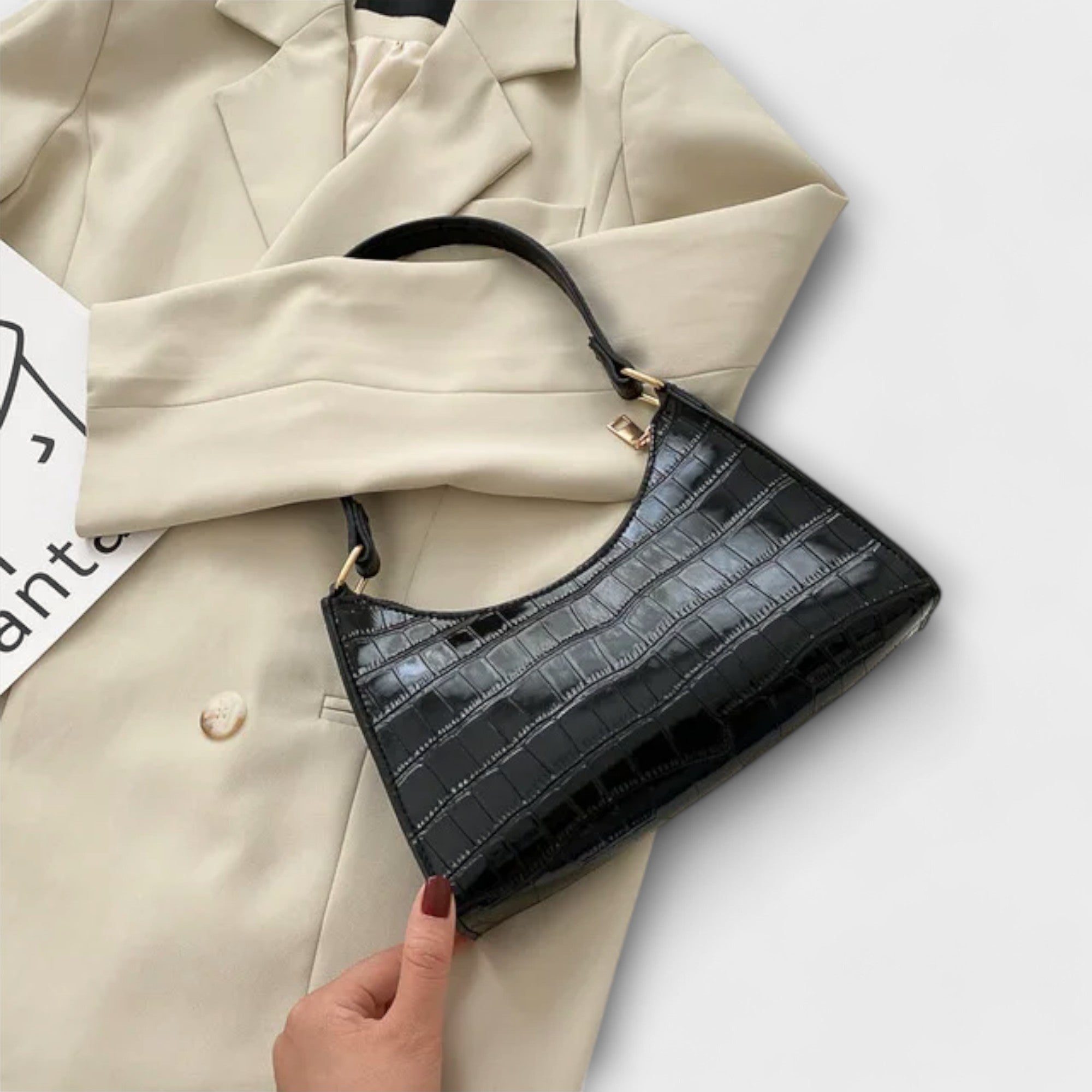 Bernarda - Geantă elegantă din piele cu strălucire