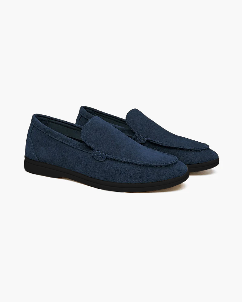Loaferi din suede premium - talpi negre