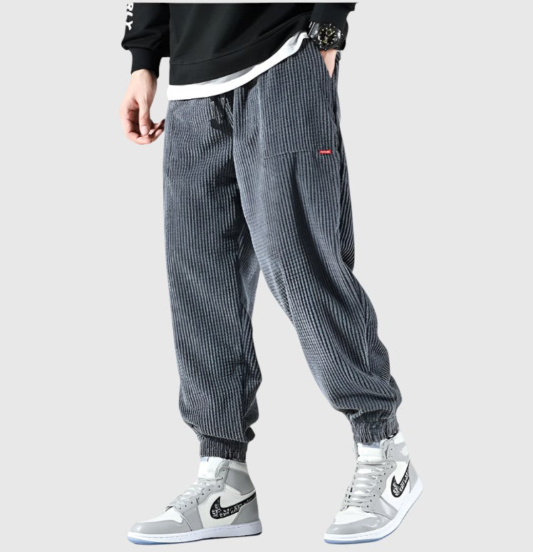 Libuše - Pantaloni din damă de catifea Alloro