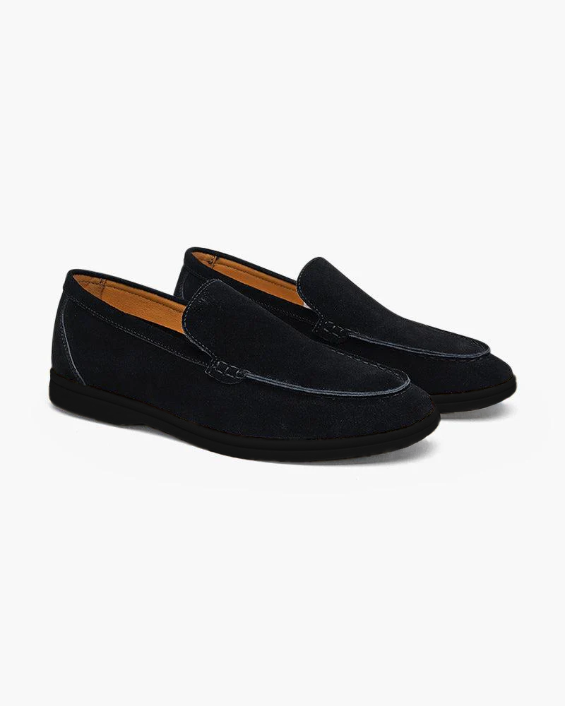 Loaferi din suede premium - talpi negre